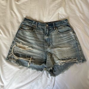 Light Wash Jean Shorts